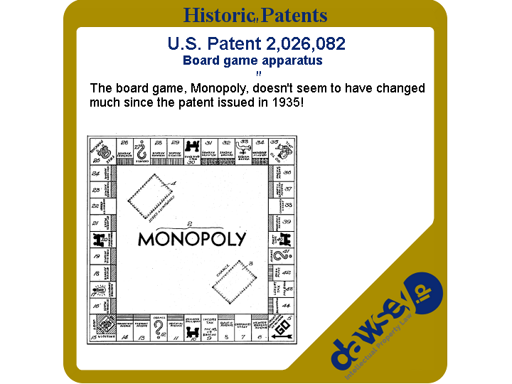 2,026,082 - Parker Brothers Inc. - Board game apparatus