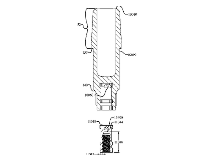 9,610,479 - Taylor Made Golf Company, Inc. - Golf club with non-metallic connection assembly