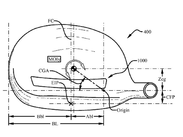 8,241,144 - Taylor Made Golf Company, Inc. - Hollow golf club head having crown stress reducing feature