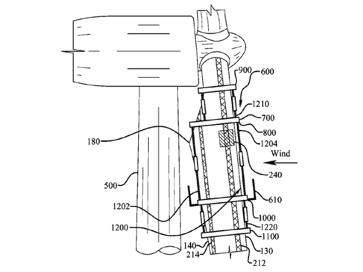 8,397,382 - Sky Climber Wind Solutions LLC- Method of repairing a wind turbine blade