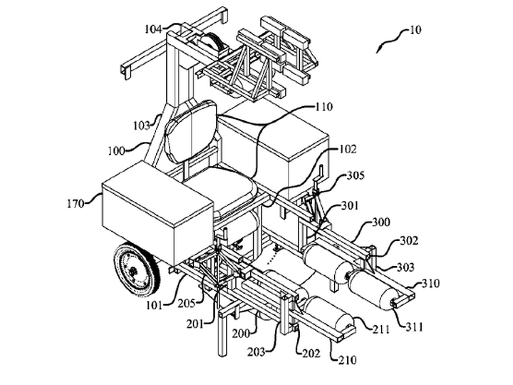 8,579,085 - Sky Climber LLC - Suspended access chair with rescue system