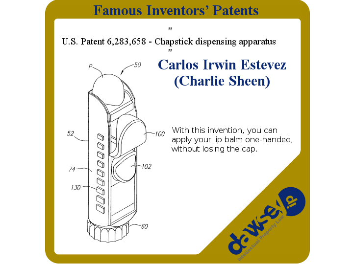 6,283,658 - Charlie Sheen - Chapstick dispensing apparatus