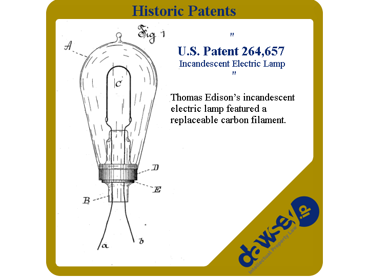 264,657 - Thomas A. Edison - Incandescent Electric Lamp