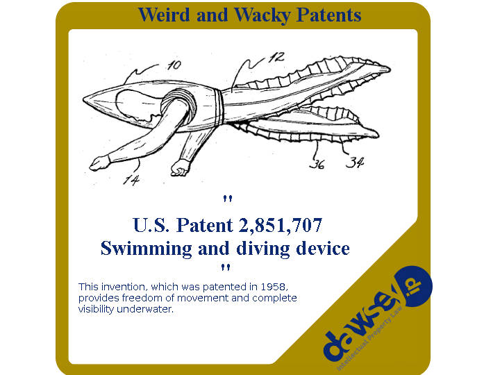 2,851,707 - Abe Samuels - Swimming and diving device