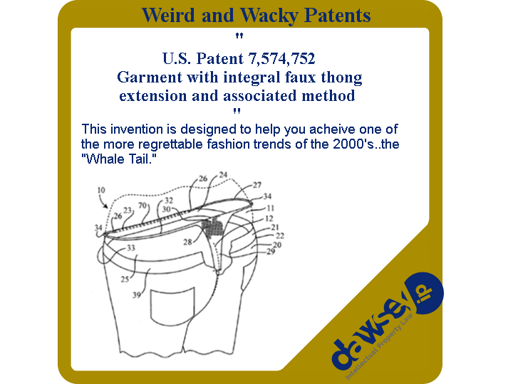7,574,752 - Patrick Walters - Garment with integral faux thong extension and associated method