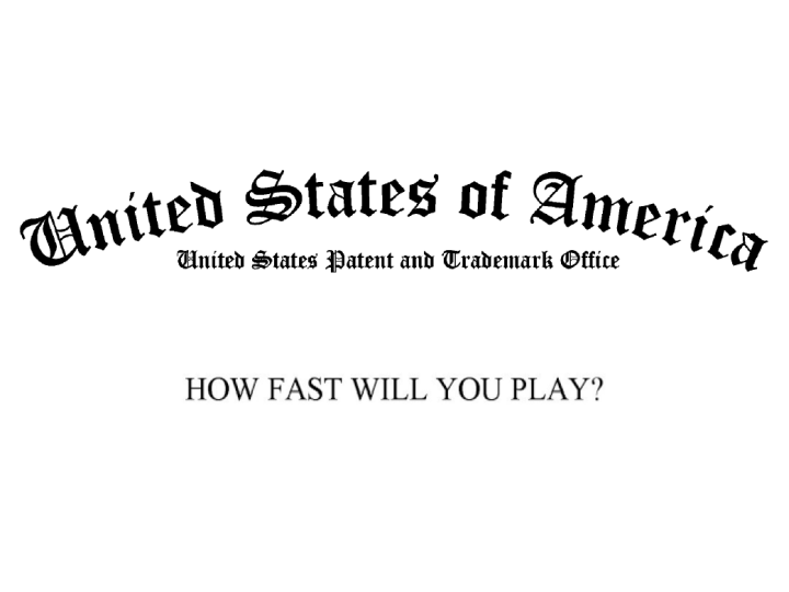 6,739,767 - HOW FAST WILL YOU PLAY?