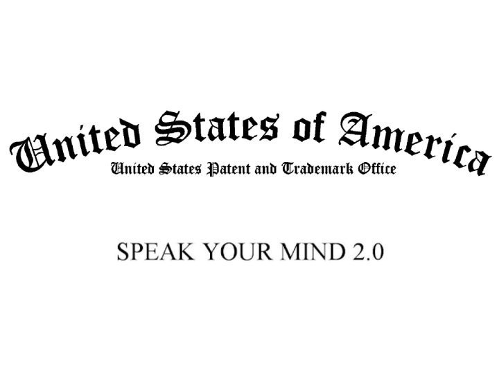 6,785,774 - SPEAK YOUR MIND 2.0