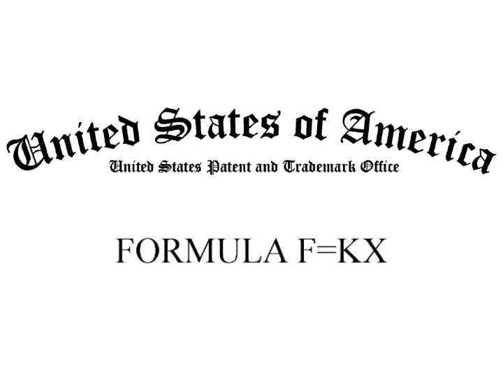 7,121,364 - FORMULA F=KX